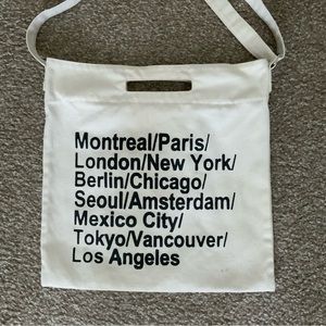 Canvas crossbody bag